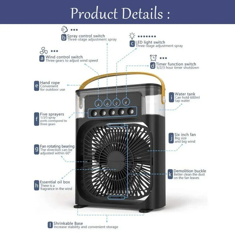 Portable Air Cooler Fan